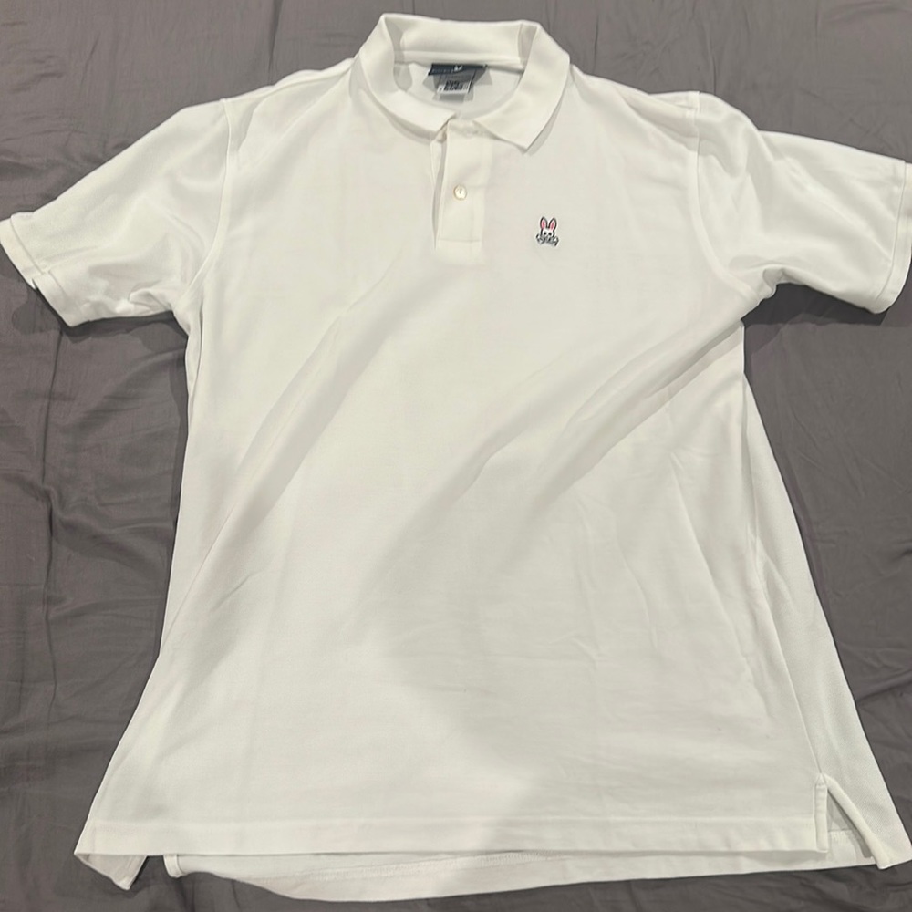 Men polo white psycho bunny good price size 7 XL